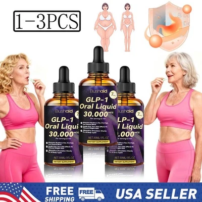 Gotas quemador de grasa para bajar de peso GLP-1 suplemento dietético gotas adelgazantes 30 ml Foto 1 de 4