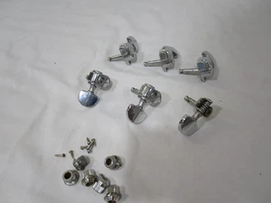 Juego de afinadores de guitarra Yamaha 3X3 vintage años 70 con casquillos y tornillos falta 1 cubierta - Imagen 1 de 5