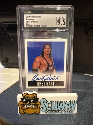 Leaf Originals Wrestling Bret Hart 2014 autógrafo 5/25 azul CSG 9,5 WWF WWE HoF Foto 1 de 2