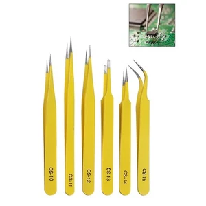 Brand New Tweezers 6 In 1 For Electronics For Mobile Phone High Precision - Imagen 1 de 20