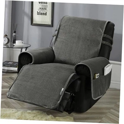 STONECREST Recliner Chair Cover, Water Recliner 23" Regular Dark Grey/Grey - Image 1 of 4