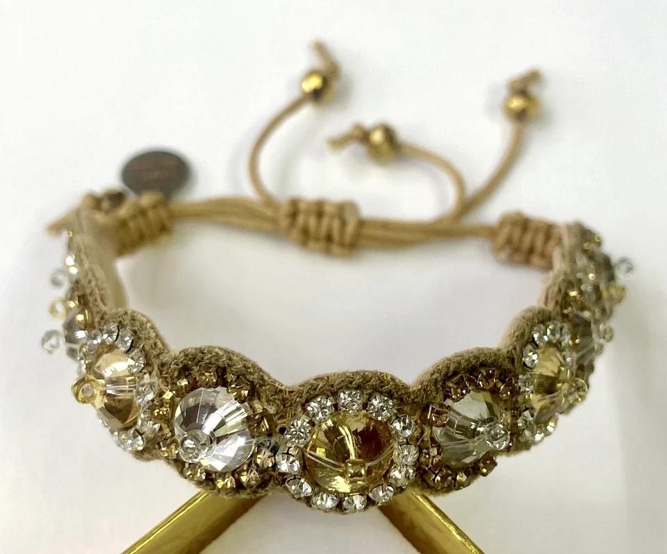 HSN Deepa By Deepa Gurnani Gold Color Mallorie Large Stone Bracelet - Image 1 of 4