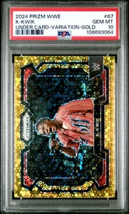 2024 Panini Prizm WWE K-Kwik #67 Bajo Tarjeta Variación Oro PSA 10 - Imagen 1 de 2