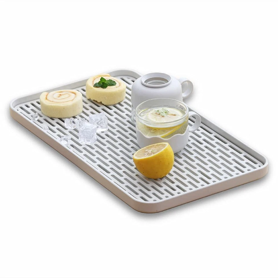 Stone Drying Mat for Kitchen Counter . Sponge holder & food scrape