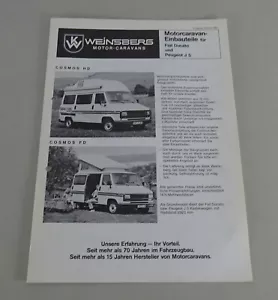 Prospekt / Broschüre Weinsberg Einbauteile für Fiat Ducato & Peugeot J5 '02/1987 - Bild 1 von 2