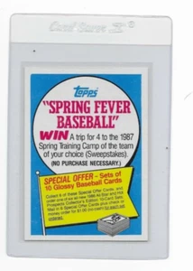 1986 Topps #NNO Spring Fever Baseball Pack Insert Card C001 - Bild 1 von 2