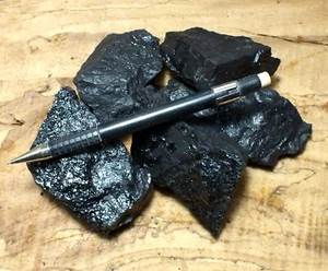 bituminous coal - Bronco Mine, Emery County Utah - unit of 5 student specimens - Picture 1 of 3