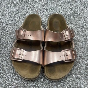 Birkenstock Arizona Birko-Flor Sandals Kids 31 C 13 Electric Rose Copper Narrow - Picture 1 of 8