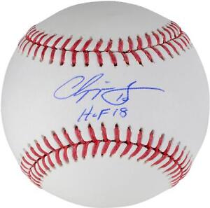 Chipper Jones Braves Signed Baseball w/ HOF 2018 Insc- Fanatics