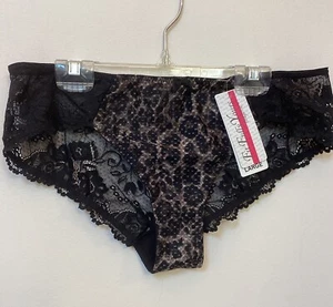 Neu mit Etikett - Fit Fully Yours Dessous #U2762 Serena Bikinihöschen schwarz Leopard - Bild 1 von 12