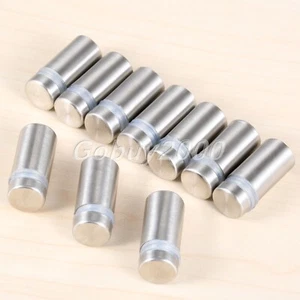Stand off Bolts Mount Standoff Sign Advertisement Fixings Stainless Steel 10pcs - Picture 1 of 12