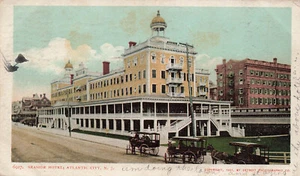 DE COLECCIÓN ATLANTIC CITY NJ POSTAL HOTELES JUNTO AL MAR DPC 1901 101222 R - Imagen 1 de 2