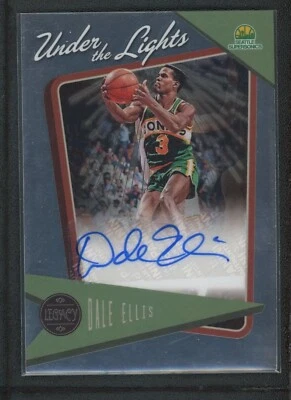 2022-23 DALE ELLIS 53/99 AUTO PANINI CHRONICLES LEGACY UNDER THE LIGHTS - Image 1 of 2
