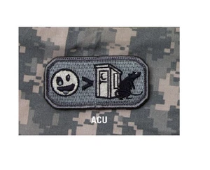 MORALE Patch - Milspec Monkey - CRAZIER Than a S**T HOUSE RAT- ACU Light - Picture 1 of 2