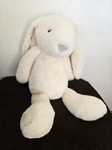 Manhattan Toy Bunny Rabbit Plush Stuffed Animal Cream Yellow Grey Nose Large - Picture 1 of 6
