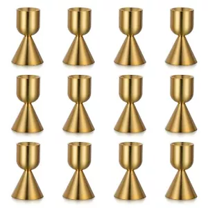 NUPTIO Gold Candlestick Holder Bulk: 12 Pcs Taper Candlesticks Holders for Ta... - Picture 1 of 7