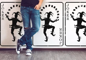 Joker Playing Card Wall Art Stencil, Jester card Painting stencil for Art Craft - Picture 1 of 4