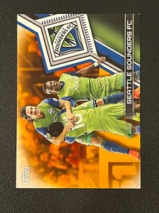 Seattle Sounders FC Team 2018 Topps MLS Orange Parallel /25 197 - Picture 1 of 2