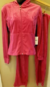 Nuevo con etiquetas Conjunto de sudadera y pantalón para mujer Fushia BCBG original venta al por menor $290 *impecable* - Imagen 1 de 9