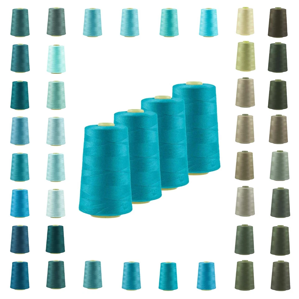 4 x 4572m Overlockgarn Overlock Nähgarn Oeko-Tex Garn Farbe 821 - 860 - Bild 1 von 1