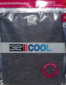 32 Grad Cool Gear Kurzarm Cooles T-Shirt Damen MEDIUM Grau Neu mit Etikett - Bild 1 von 6