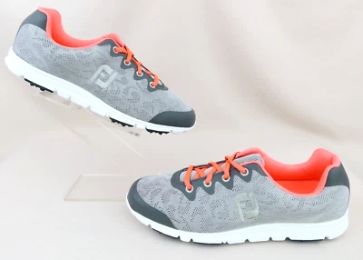 *¡NUEVO!* Zapatos de golf FootJoy EnJoy sin clavos/gris niebla/mujer 9 W ancho Foto 1 de 4