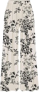 Women's Wide Leg Palazzo Elastic Pockets Business Casual Summer Beach Trousers - Picture 1 of 15
