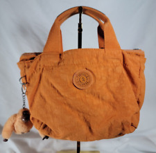 Kipling Orange Tote Bag With Gorilla Monkey 12"x7"x4"