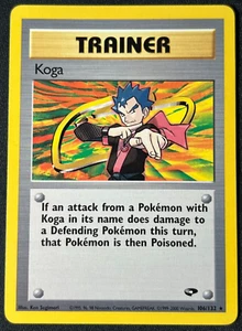 Pokemon TCG '99-2000 Koga Trainer 106/132 Fitnessstudio Helden selten ohne Etikett fast neuwertig Neuwertig - Bild 1 von 24