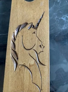 Soporte para botella de vino flotante de madera hecho a mano UNICORNIO envío gratuito - Imagen 1 de 8
