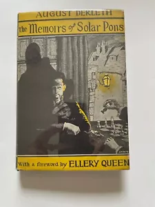 August Derleth - The Memoirs of Solar Pons, 1951, SIGNED - Picture 1 of 13