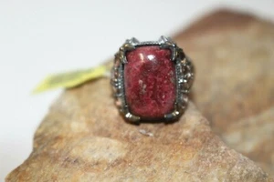 Anello originale norvegese Thulite, Andalusite TAGLIA 8 14k YG e Plat/SS $419,99 - Foto 1 di 10