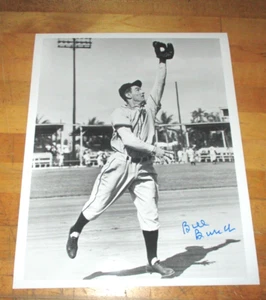 Bill Burich Signed 8" x 10" Black & White Photo - 1940's Philadelphia Phillies - Picture 1 of 2