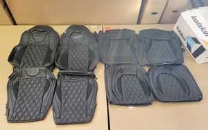 New ROUSH RECARO LEATHER SEATS Fit 2015-2023 Ford Mustang GT  BLACK - Picture 1 of 5