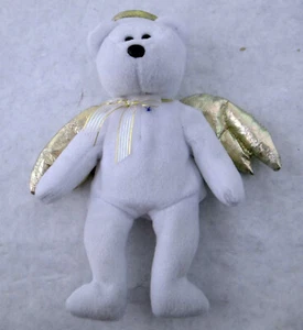 TY Retirado Beanie Baby Halo II Angel Bear 2000 8" ENVÍO GRATUITO - Imagen 1 de 6