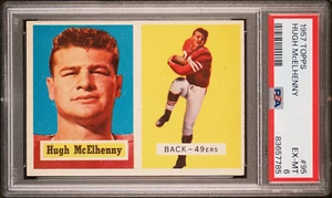 1957 TOPPS FOOTBALL #95 HUGH McELHENNY, PSA 6 EX-MT (SAN FRANISCO 49ers) HOF - Picture 1 of 2