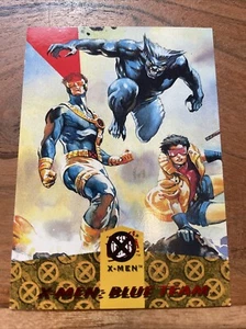 1994 FLEER ULTRA X-MEN TRIPTYCH #2 BEAST, JUBILEE, CYCLOPS BLUE TEAM - Picture 1 of 11