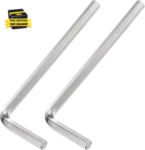 2 Pack 3/16" Hex Key Wrench, L Shaped Long Arm CR-V for 3D Printer Kits Repairin - Picture 1 of 5
