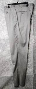 NWT Defect Peter Millar Harker Flat Front Wool Dress Pants Heather Gray 44 - Picture 1 of 11