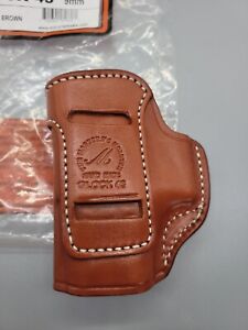 The Master's Holster  / Glock  43 9MM Inside the Waistband Ambidextrous Brown