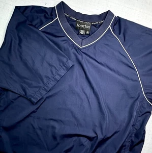 Footjoy Dryjoys Men's Blue Short Sleeve Golf Rain Wind Breaker- Size XL - Picture 1 of 8