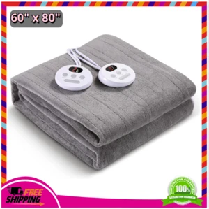 Heated Mattress Pad Queen Size 60 * 80 Inches Comfort Soft Coral Fleece 10 Heati - Picture 1 of 9
