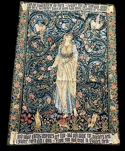 Flora I Belgian Bohemian Tapestry Wall Art Hanging Home Decor 42”x30 - Picture 1 of 6