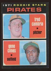 1971 Topps Fred Cambria Gene Clines #27 Rookie Stars RC Pittsburgh Pirates