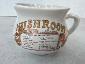 Vintage Mushroom Recipe soup Mug - Picture 1 of 8