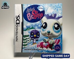 Littlest Pet Shop Winter (Nintendo DS 3DS DSi) Authentic Manual Booklet Only
