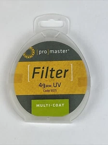 Promaster 49mm UV Filter Multi-Coated #5571 New In Box - Picture 1 of 3