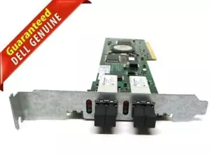 Dell PowerEdge 6850 QLogic QLA2322 HBA Card Dual Ports (RJ-45) PCI-X WH558 T2058 - Picture 1 of 4