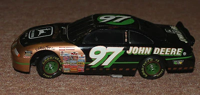 Chad Little John Deere Locking Coin Bank NASCAR  1/25  1997 diecast - Image 1 of 2