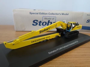 ATLAS OXFORD EDDIE STOBART RAIL KOMATSU PC340 EXCAVATOR DIGGER MODEL JV4101 1:76 - Picture 1 of 5